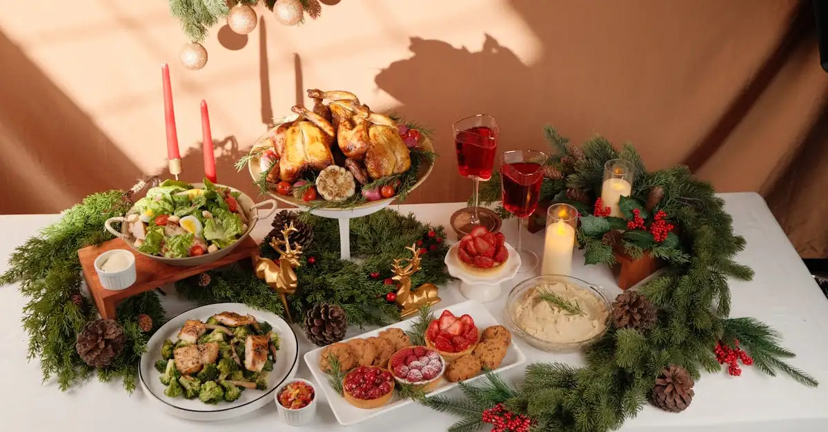 Heerlijke kerstgerechten voor een feestelijk diner